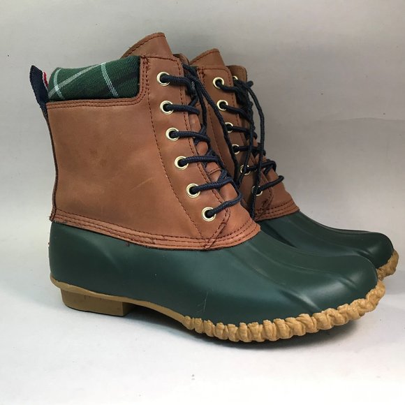 Tommy Hilfiger Shoes - Tommy Hilfiger Duck Boot Leather Rubber Rain Snow